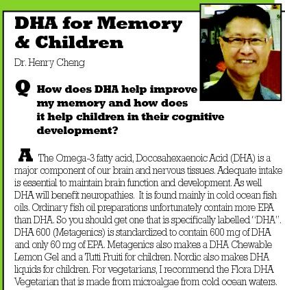 DHA for Memory & Children
