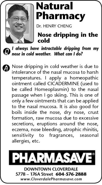 Q&A with Dr. Henry Cheng - Nose Dripping in the Cold Jan 2013