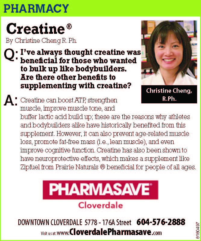 Creatine June QA with Pharmacist Christine Cheng