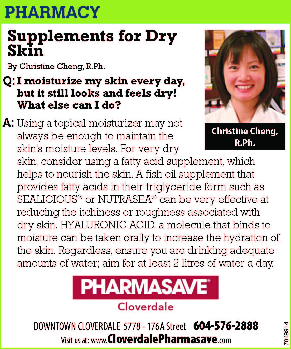 Supplements for Dry Skin